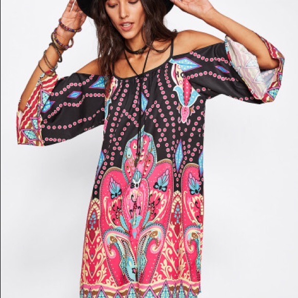 ❌SOLD❌ Kimono Sleeve Dress - Picture 4 of 5